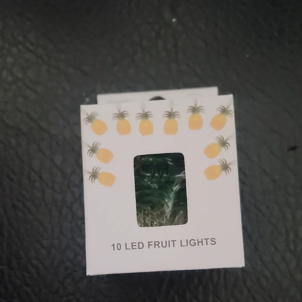 Pineapple LED Green and Yellow String Lights